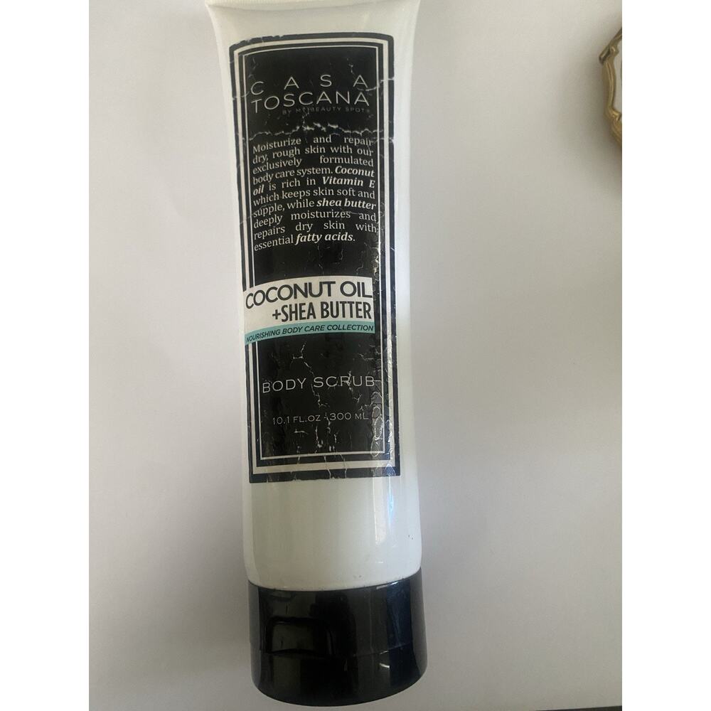 Casa Toscana Coconut Oil & Shea Butter Body Scrub 10.1 Oz ~ New, Sealed